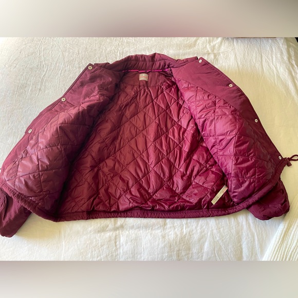 NWOT Free People Off The Bleachers Coach Jacket by FP Movement with Buti Logo - Picture 5 of 16